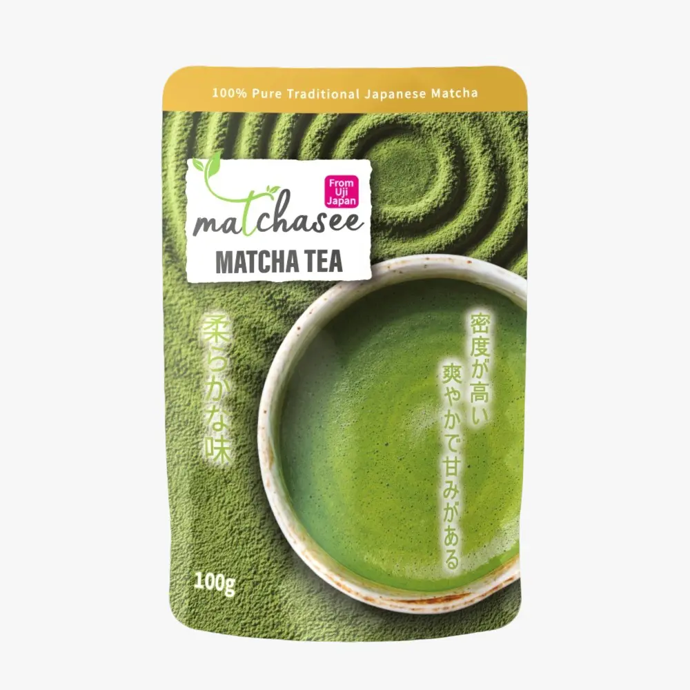 Matcha Tea · 100g front packaging
